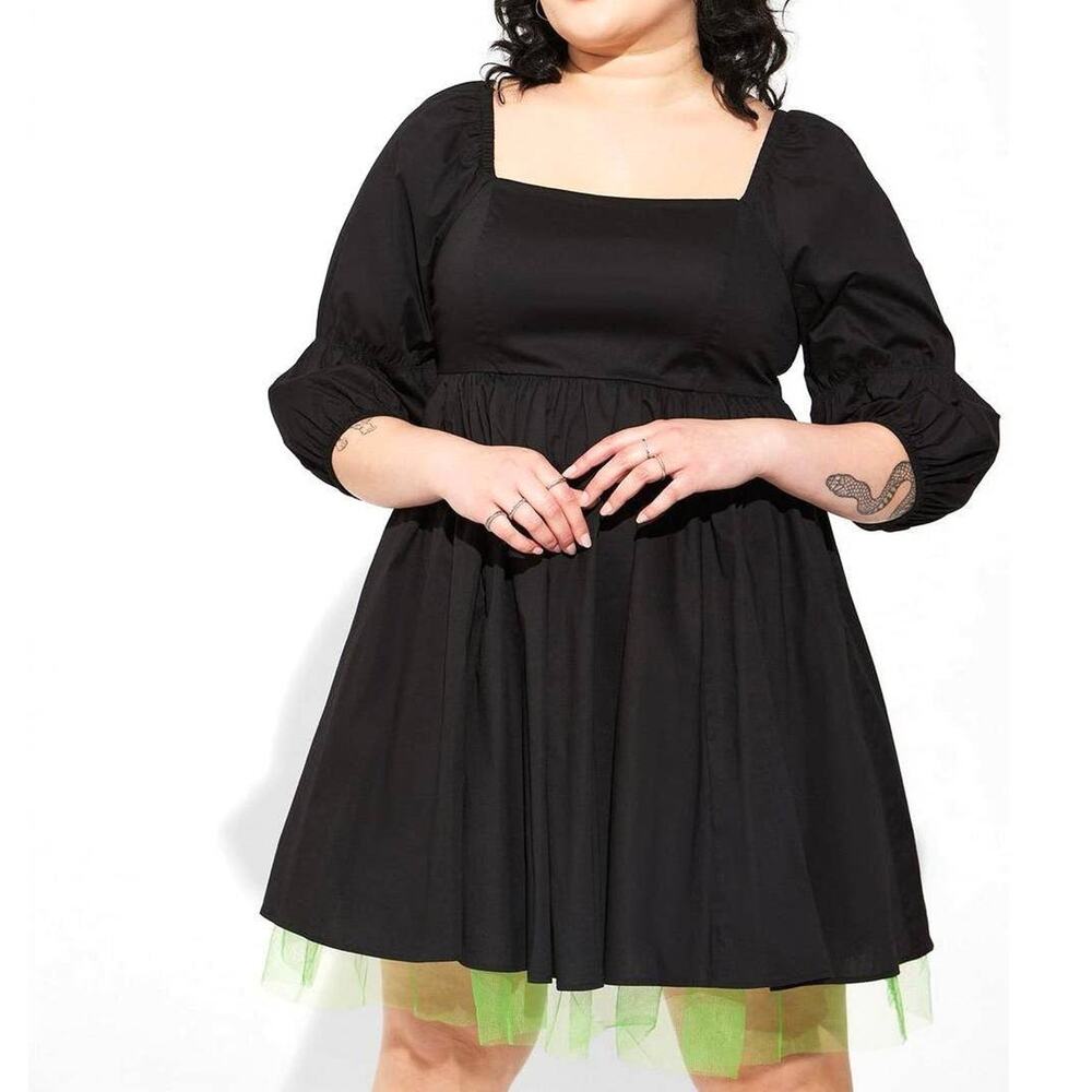 Torrid 6 (6X 30) Wizard of Oz Wicked Witch Halloween Costume Cosplay Dress Goth